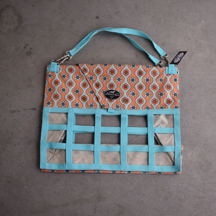 NEW Professional Choice Medium Floral Orange Print Hay Bag Sale Barn Professional's Choice