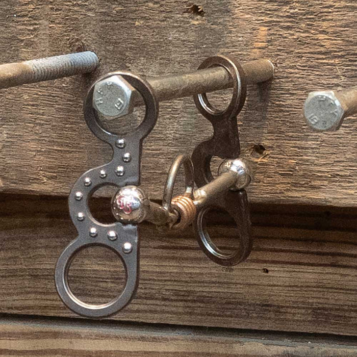 Balding Short Shank Loose Port Bit w/Copper Rings Tack - Bits Tom Balding
