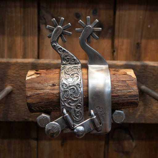 Kamphaus Silver Mounted 8pt. Spurs Tack - Spurs Kamphaus