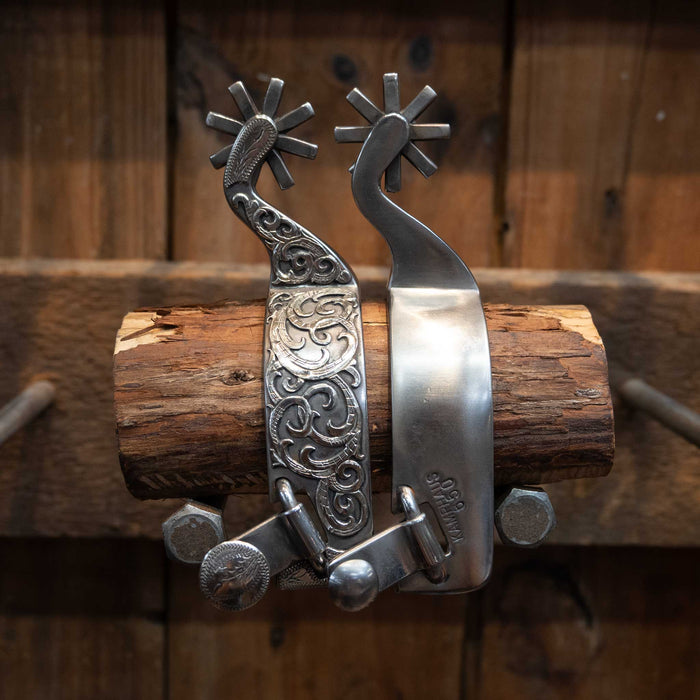 Kamphaus Silver Mounted 8pt. Spurs