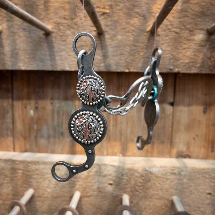 Petska Ported Chain Bit w/Cactus Conchos