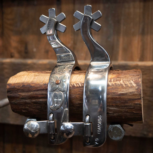 Ryan Edmond Silver Mounted Spurs Tack - Spurs Ryan Edmonds