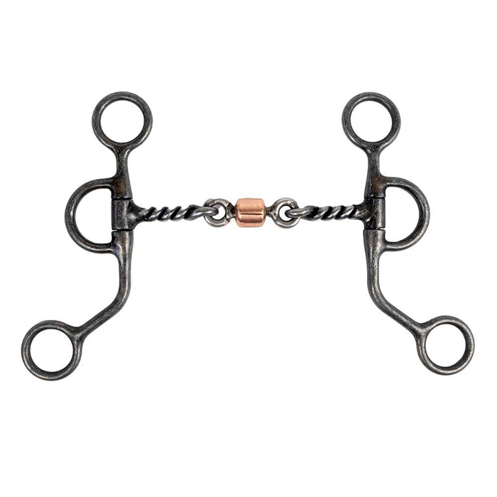 Aged Steel Twist Dogbone Trainer Tack - Bits Formay