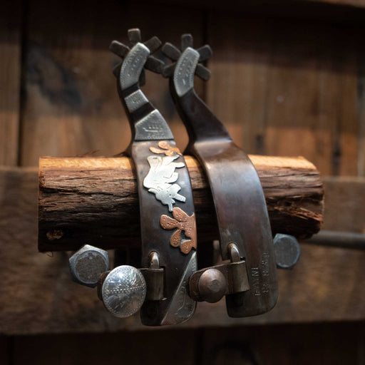 Jeff Payne Silver Mounted 6pt. Spurs Tack - Spurs Jeff Payne