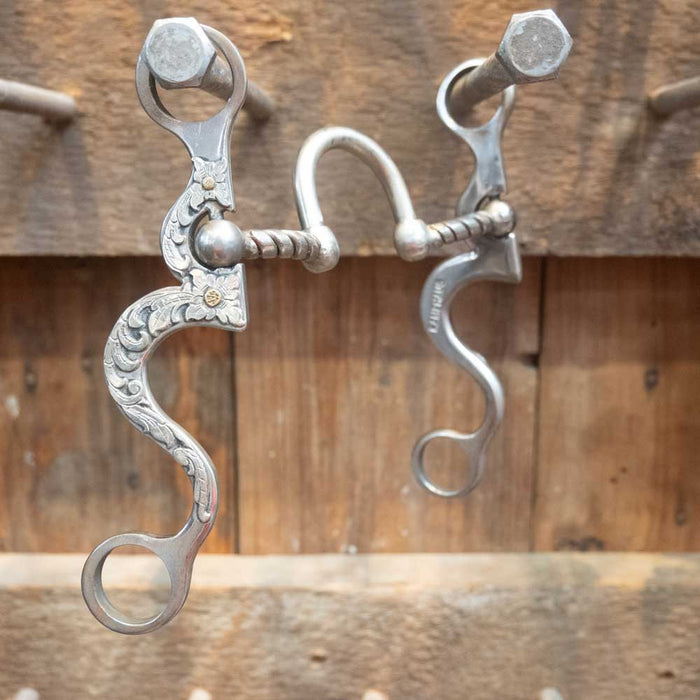 Kamphaus Silver Mounted Twisted Correction Bit Tack - Bits Kamphaus