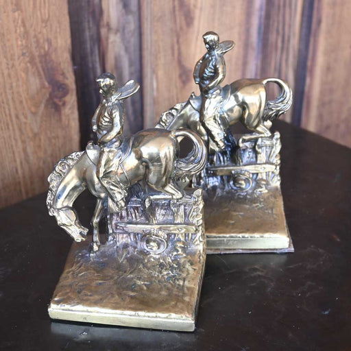 PM Craftsman Eaton Park, Florida Vintage Bucking Horse Bookends Collectibles PM Craftsman