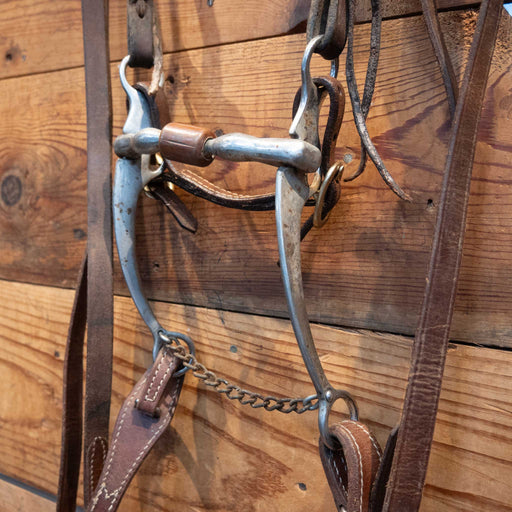 Mullen w/ Copper Roller Bridle Rig Sale Barn MISC