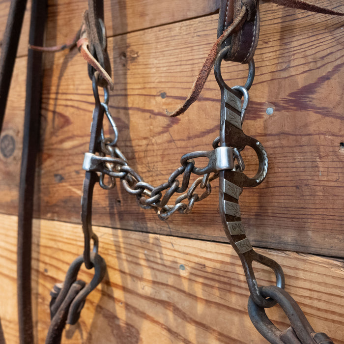 HOBBS Silver Mounted Chain Bridle Rig
