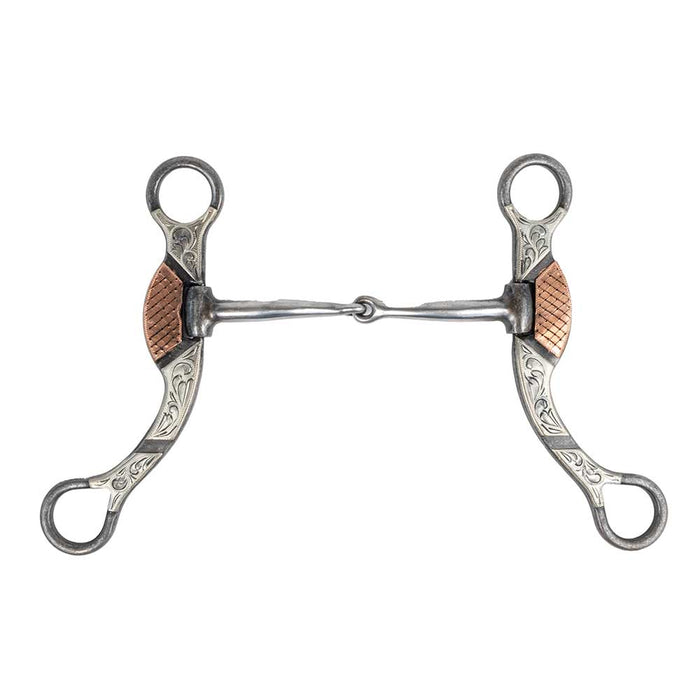 Aged Steel Long Shank Snaffle Tack - Bits Formay