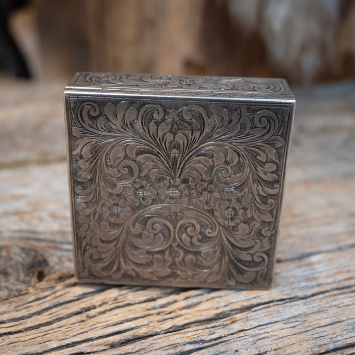 Early 1920's Bohlin Sterling Silver Powder & Lipstick Case 1858
