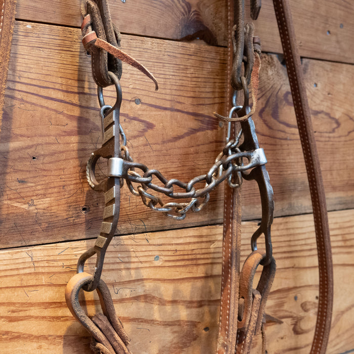 Hobbs Silver Mounted Chain Bridle Rig
