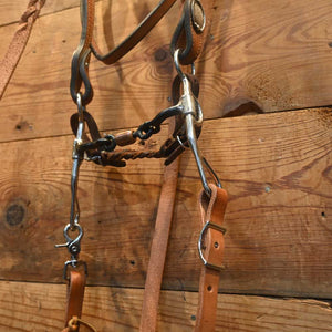 Bridle Rig - CowPerson Headstall with Silver Conchos - RIG417 Tack - Rigs Cowperson Tack   