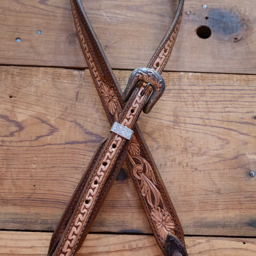 Randall Top Shelf Leather Split Ear w/Ricardo Silver Buckle Tack - Headstalls Randall Top Shelf