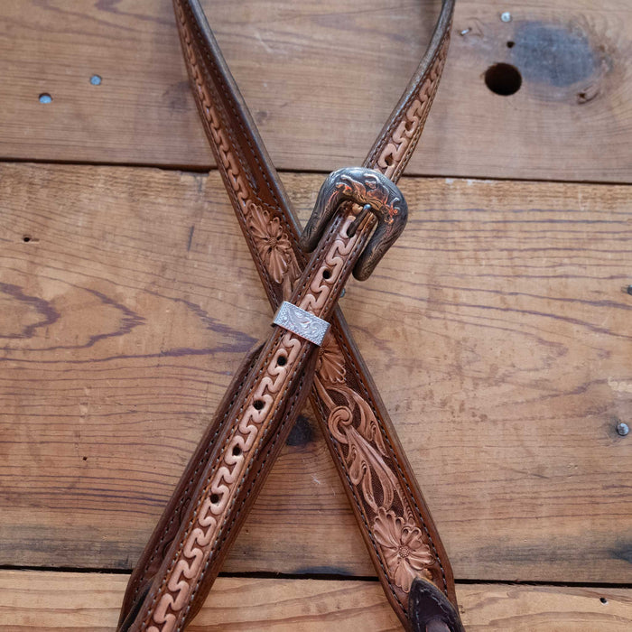 Randall Top Shelf Leather Split Ear w/Ricardo Silver Buckle Tack - Headstalls Randall Top Shelf