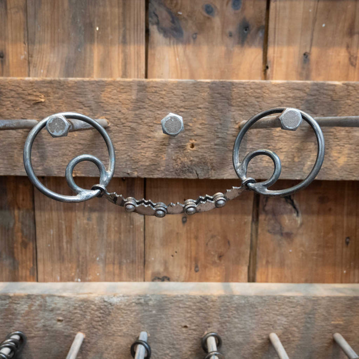 Rod Teuscher Locked O-Ring Mule Bit Tack - Bits Rod Teuscher