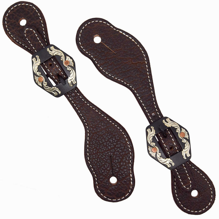 Professional's Choice Youth American Bison Spur Strap Tack - Spur Straps Professional's Choice