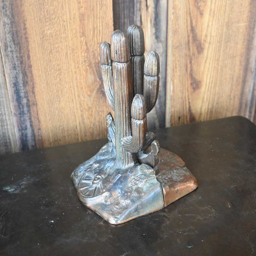 Vintage Cactus Brass Bookends Collectibles Teskey's