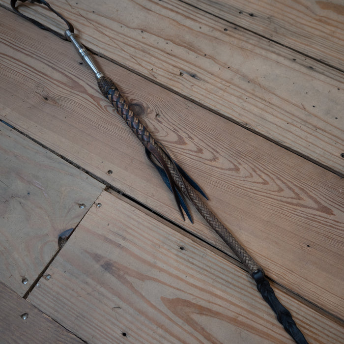 Handmade 34" Quirt w/Metal Grip Tack - Whips, Crops & Quirts MISC