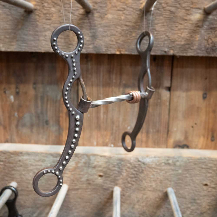 Gordy Alderson 2-Piece Slow Twist Gag Bit w/Rings Tack - Bits Gordy Alderson