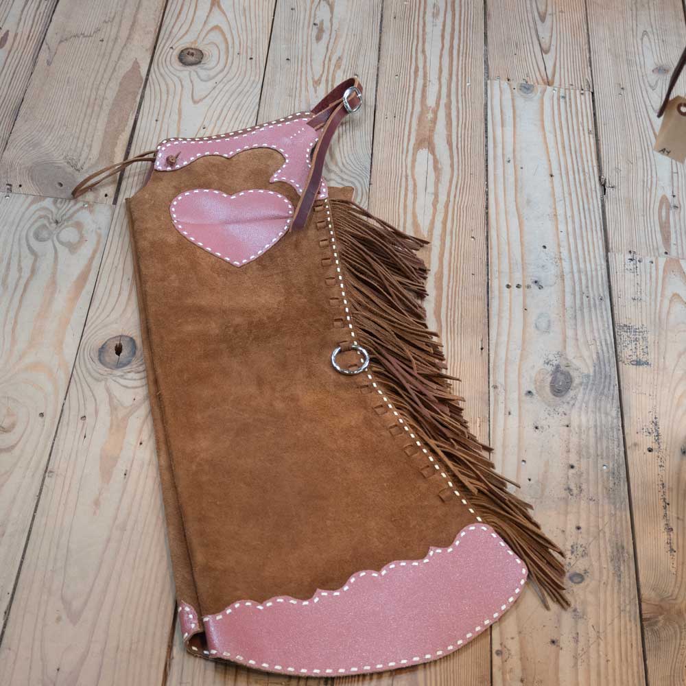 Pink Heart Chaps for the Ladies...  CHAP818 Tack - Chaps & Chinks Teskey's   