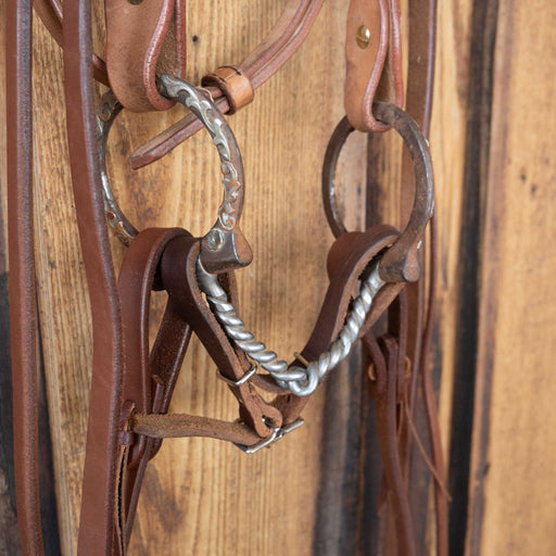 D-Ring Twisted Wire Snaffle Bridle Rig Sale Barn MISC
