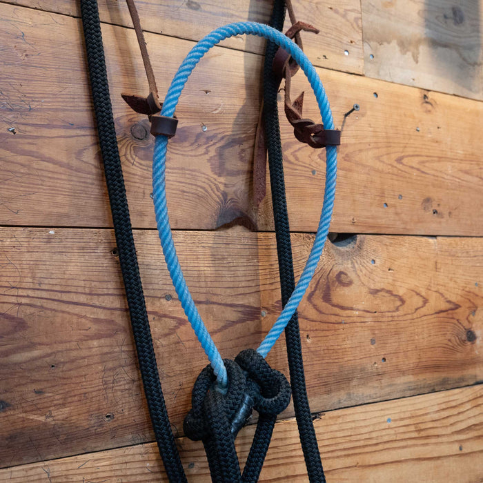 Lariat Bosal w/ Ship Rope Reins Tack - Nosebands & Tie Downs misc