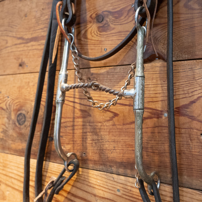 Long Twisted Wire Shanked Bridle Rig