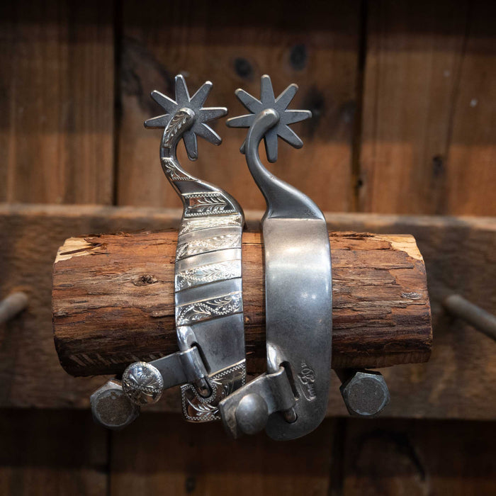 Kamphaus Silver Mounted 8pt. Spurs