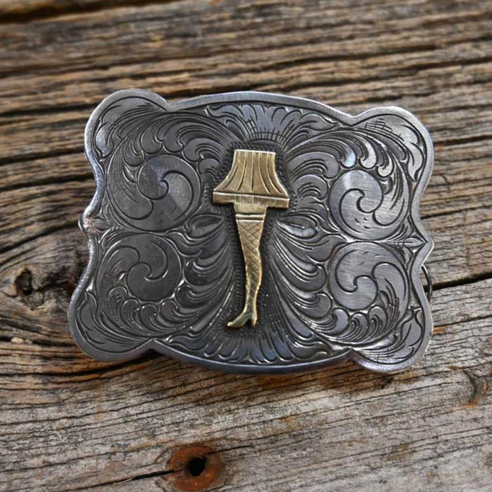 Handmade Silver Engraved Buckle by Range Reams _CA1088 ACCESSORIES - Additional Accessories - Buckles Range Reams