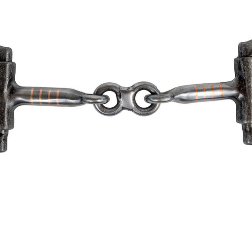 Aged Steel Dogbone Offset D Snaffle Bit Tack - Bits Formay