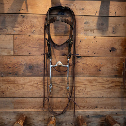 Vintage Tooled Headstall w/Rossett's Bridle Collectibles Teskey's