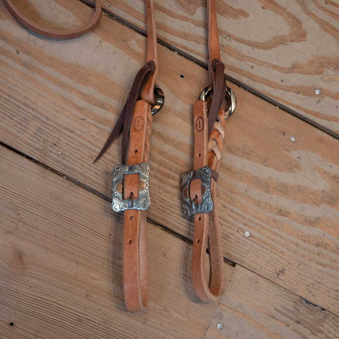 Joe Hipp 8' Roping Reins w/Teskey's Hardware Tack - Reins Joe Hipp