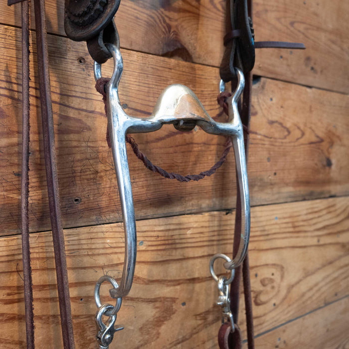 Vintage Tooled Headstall w/Rossett's Bridle Collectibles Teskey's