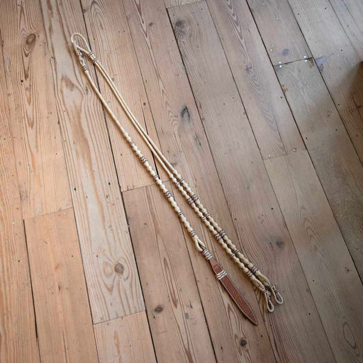 Handmade Jose Ortiz Rawhide Romel Reins Tack - Reins Jose Ortiz