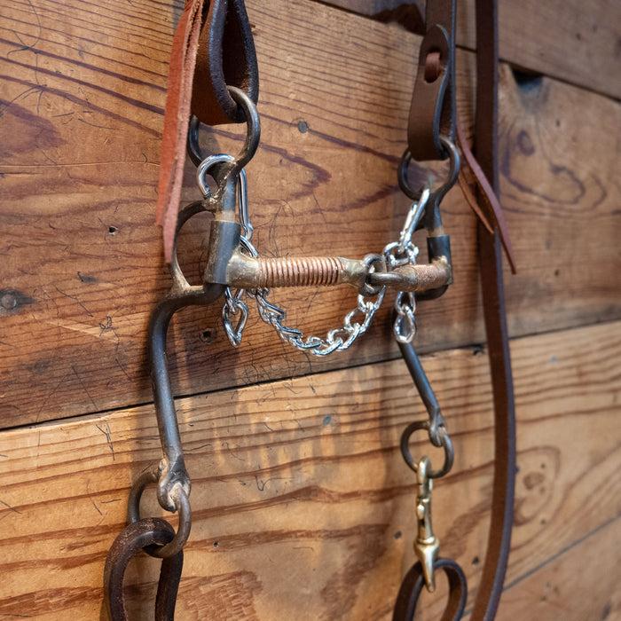 Copper Wrapped Snaffle Bit Bridle Rig