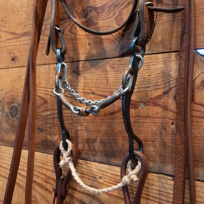 Dog Bone w/ Copper Rings Bridle Rig Tack - Rigs MISC