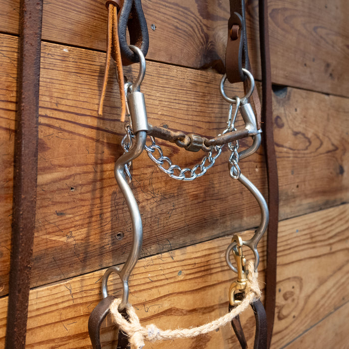Reinsman Dog Bone w/ Roller Bit Bridle Rig