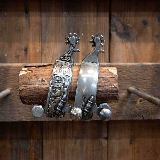 Kerry Kelley Silver Mounted 8pt Spurs Tack - Spurs Kerry Kelley