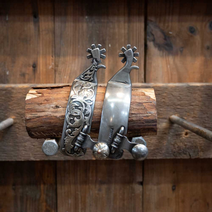 Kerry Kelley Silver Mounted 8pt Spurs Tack - Spurs Kerry Kelley