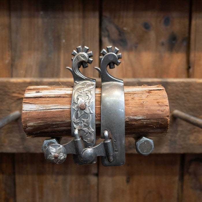 B. Anthony Silver Mounted 8pt. Spurs Tack - Spurs Brandon Anthony