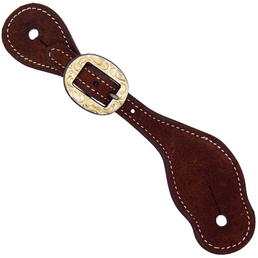 Professional's Choice Ladies Chocolate Roughout Spur Strap Tack - Spur Straps Professional's Choice