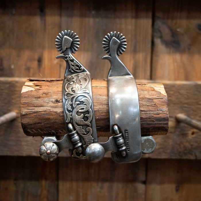 Kerry Kelley Silver Mounted 21pt Spurs Tack - Spurs Kerry Kelley
