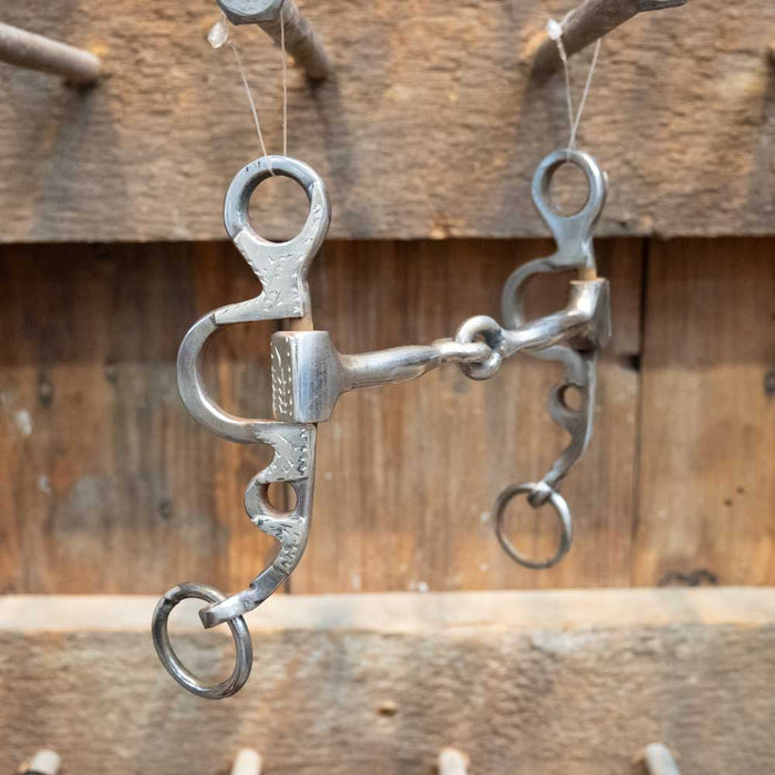 Evans Silver Mounted Argentine Snaffle Bit Tack - Bits Hal Evans