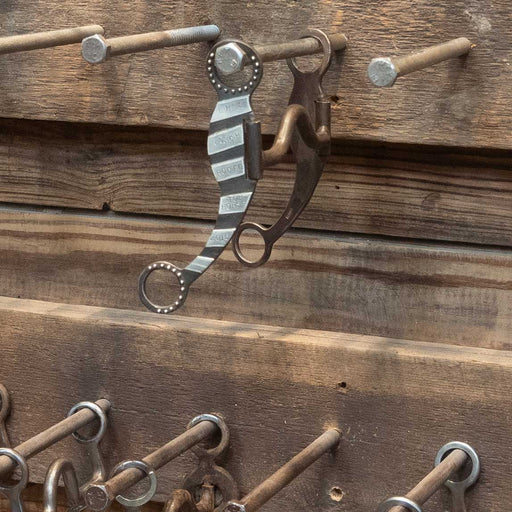 Derner Silver Mounted Solid Port Bit Tack - Bits Derner