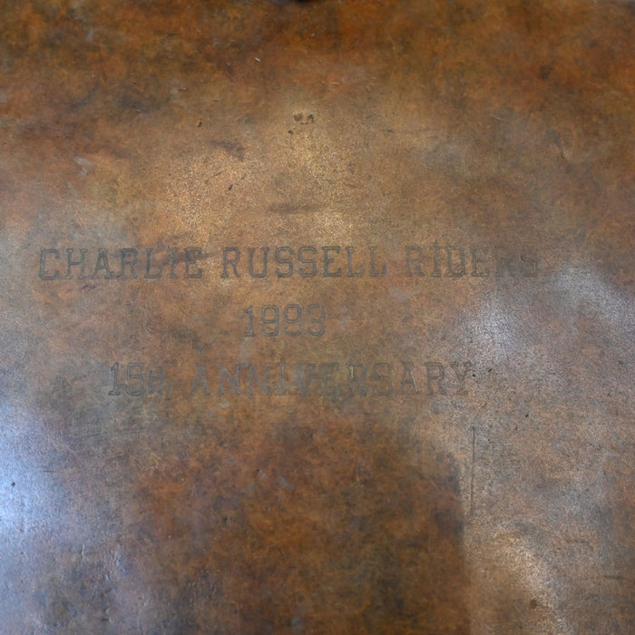 Bronze Buffalo Hunters Tray Collectibles Michael Coleman