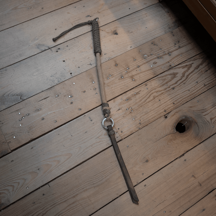 Handmade 33" Rebar Handle Quirt w/Popper