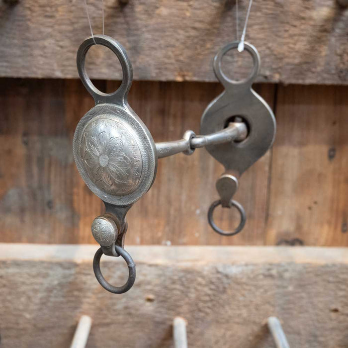 Clint Martin Silver Mounted Snaffle Bit