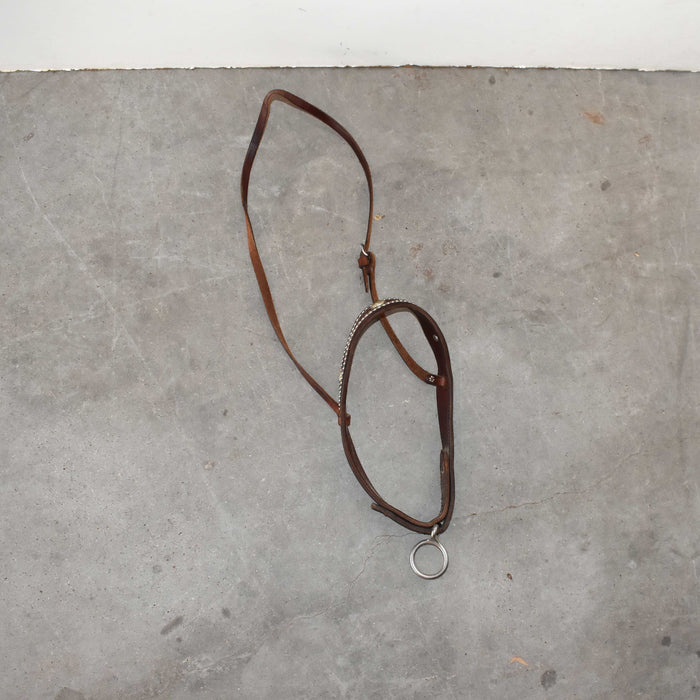 Lightly Used Silver Dotted & Tooled NoseBand Sale Barn Teskeys