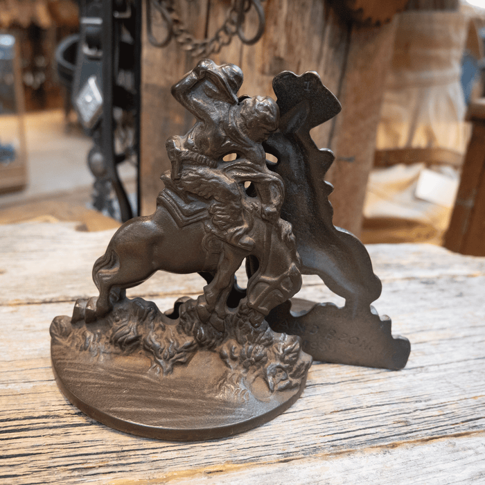 Vintage 1930's Cowboy & Bronc HO Bookends