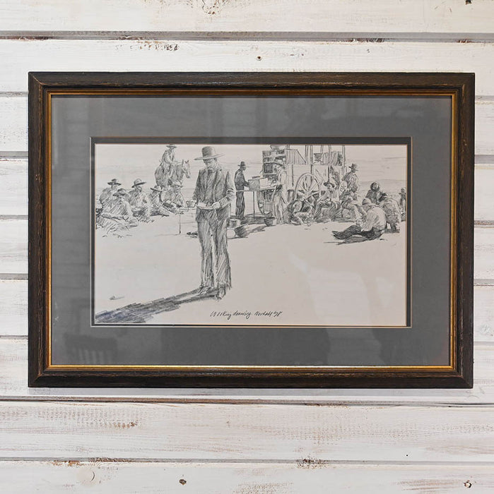 Chuckwagon Sketch By David Nordahl Collectibles David Nordahl